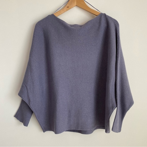 Philosophy Womens Viscose Blend Long Sleeve Poncho, Purple, Size 1X - Picture 2 of 8